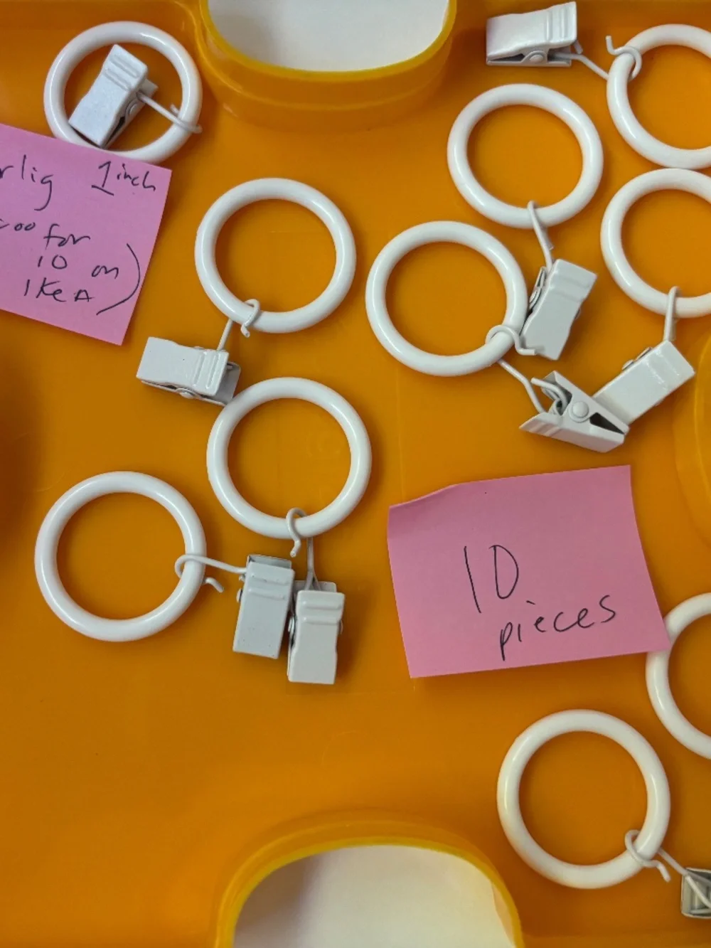 IKEA white curtain Hardware (Betydlig, Syrig, Raffig)
